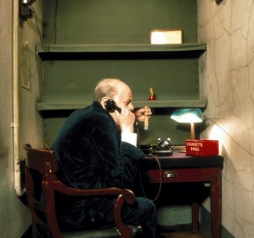 Churchill War Rooms - Churchill in Transatlantic Telephone Room.