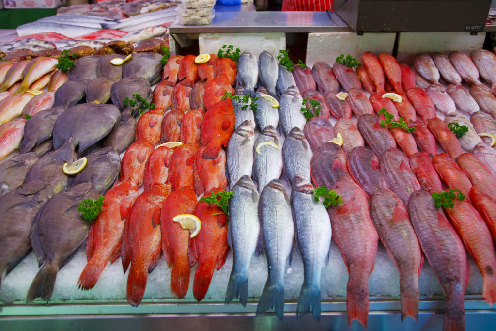 Fresh fish for sale at Brixton Market. Photo Credit ©Visit London