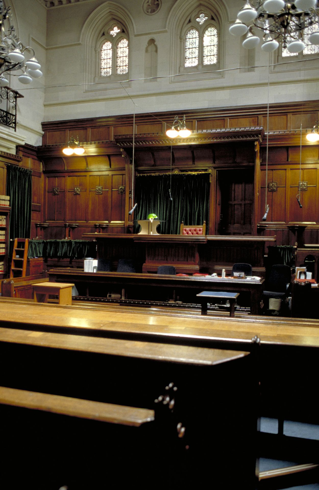 Legal London: London Royal Courts of Justice interior detail of ...