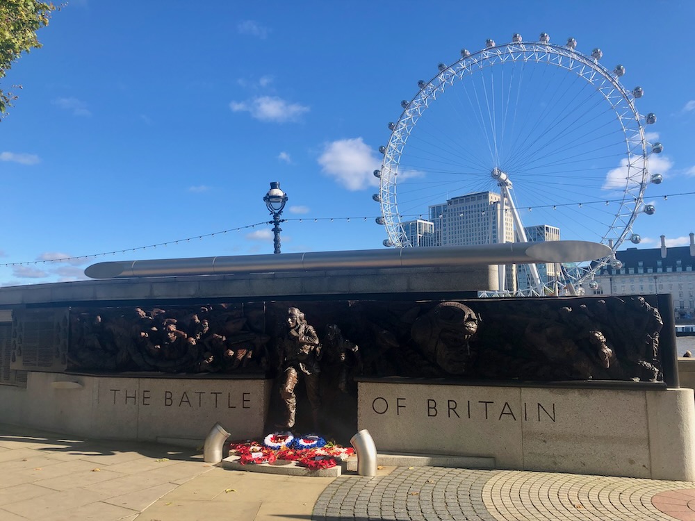 The Battle of Britain Memorial on Victoria Embankment in London. Photo Credit: © Ursula Petula Barzey.