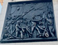 Black sailor depicted at base of Nelson's Column in Trafalgar Square, London. Photo Credit: © Ursula Petula Barzey.