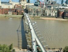 View of London Millennium Bridge from Tate Modern. Photo Credit: © Ursula Petula Barzey.