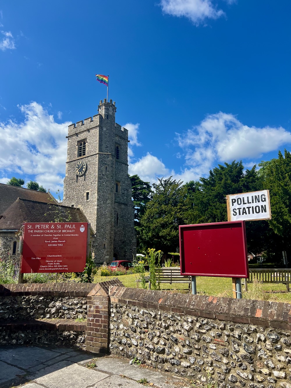 Typical Polling Station for UK General Elections. Photo Credit: © Ursula Petula Barzey. 