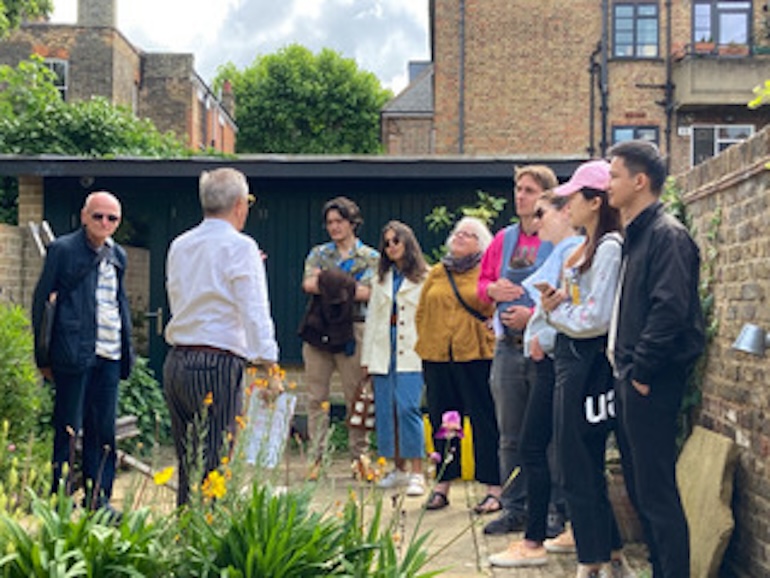 Tour group at the Van Gogh House London. Photo Credit: © Van Gogh House London.