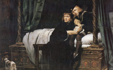 King Edward V and the Duke of York (Richard) in the Tower of London by Paul Delaroche. Photo Credit: © Public Domain via Wikimedia Commons.