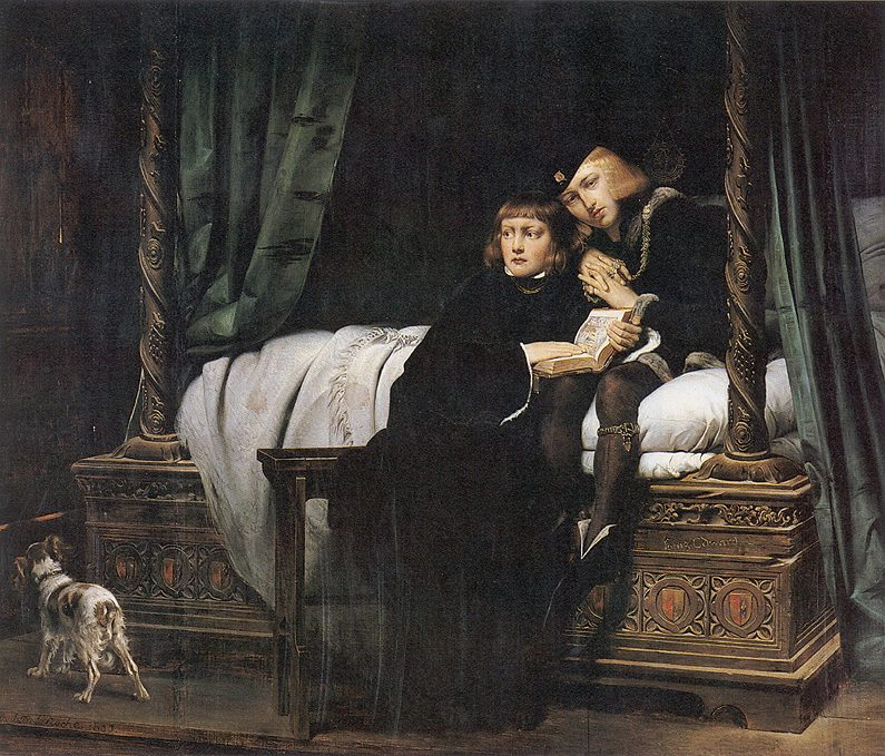 King Edward V and the Duke of York (Richard) in the Tower of London by Paul Delaroche. Photo Credit: © Public Domain via Wikimedia Commons.