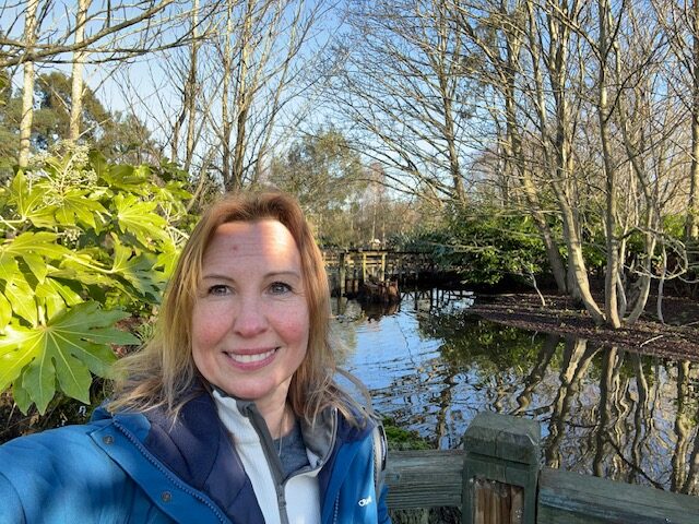 Blue Badge Tourist Guide at Ildi Pelikan at WWT London Wetland Centre. Photo Credit: © Ildi Pelikan.