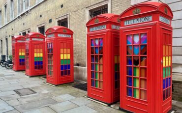 LGBTQ+ Red Telephone Box in London. Photo Credit: © Ursula Petula Barzey.