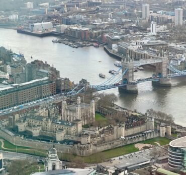 View of Tower of London and Tower Bridge from Horizon 22. Photo Credit: © Ursula Petula Barzey.